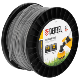 Denzel Леска для триммера двухкомпонентная квадрат, 4,0мм х 62м, на DIN катушке EXTRA CORD// Denzel Denzel Леска для триммера двухкомпонентная квадрат, 4,0мм х 62м, на DIN катушке EXTRA CORD// Denzel