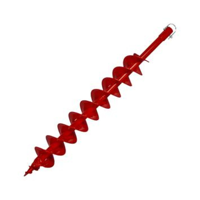 Шнек двухзаходный для грунта DDE мотобура (Ø = 100 мм, L = 800 мм, посадка на вал 20 мм)