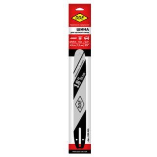 DDE Шина пилы цепной сварная DDE 18/45 см-3/8-1,3-62z (для цепи 91P/VS/VXL)(180SPEA041) (249-945) DDE Шина пилы цепной сварная DDE 18/45 см-3/8-1,3-62z (для цепи 91P/VS/VXL)(180SPEA041) (249-945)