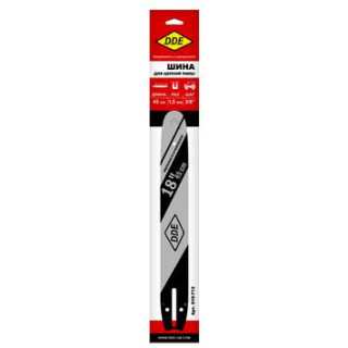 DDE Шина пилы цепной сварная DDE 18/45 см-3/8-1.5-68z (для цепи 73LPX) (188SLHD009, H268,272,365,372 DDE Шина пилы цепной сварная DDE 18/45 см-3/8-1.5-68z (для цепи 73LPX) (188SLHD009, H268,272,365,372