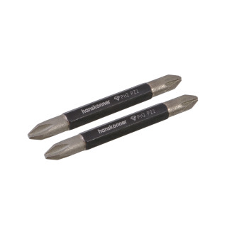 Hanskonner HKPH2PZ2-65D-2 Биты двустор., PH2xPZ2x65мм, сталь S2, Diamond Powder, 2шт,Hanskonner Hanskonner HKPH2PZ2-65D-2 Биты двустор., PH2xPZ2x65мм, сталь S2, Diamond Powder, 2шт,Hanskonner