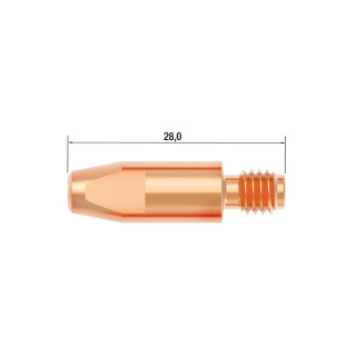 Fubag Контактный наконечник M6х28 мм CuCrZr D=0.9 мм (25 шт.) (FB.CTM6.28-09L) Fubag Контактный наконечник M6х28 мм CuCrZr D=0.9 мм (25 шт.) (FB.CTM6.28-09L)