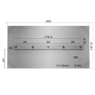 ТСС Лопасти 800 для TSS DMD1000 (к-т из 4 лопастей), (073187)