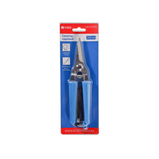 Секатор ручной, 160 мм, пластиковая ручка, толщина лезвия 4 мм, ремешок на руку, СОЮЗ Секатор ручной, 160 мм, пластиковая ручка, толщина лезвия 4 мм, ремешок на руку, СОЮЗ