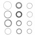 Denzel Кольца переходные 32х30, 30х25,4, 25,4х22.2, 22.2х20, 20х16, 30х22.2, 25.4х16, 22.2х16 мм.//