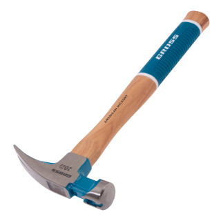 GROSS Молоток-гвоздодер,560 г, угол 75, магнит, обрезиненная рукоятка AMERICAN HICKORY // GROSS (104 GROSS Молоток-гвоздодер,560 г, угол 75, магнит, обрезиненная рукоятка AMERICAN HICKORY // GROSS (104