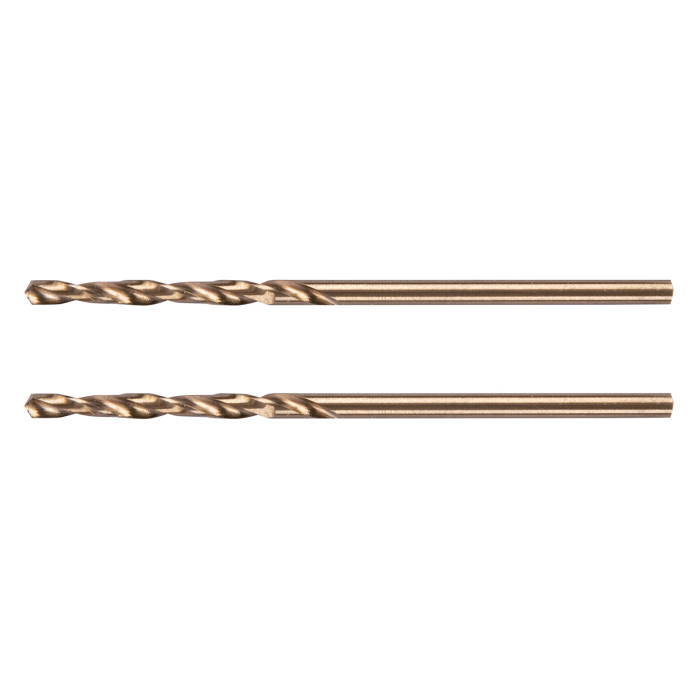 Denzel Сверло по металлу, 2 мм, HSS Co-8%, 2 шт.// Denzel (71403)