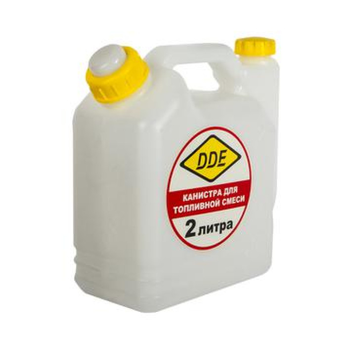 DDE Канистра DDE для приготовления топливной смеси, 2 л, трубка для заливки (247-019)