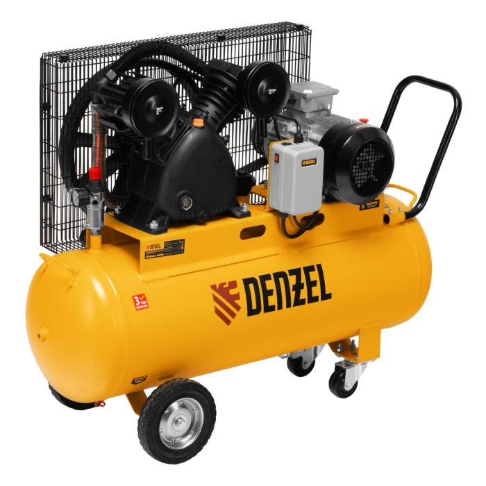 Denzel Компрессор воздушный рем. привод BCV 4000-T/100, 4,0 кВт, 100 литров, 690 л/мин// Denzel (581