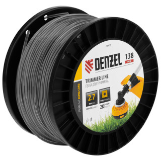 Denzel Леска для триммера двухкомпонентная квадрат, 2,7мм х 138м, на DIN катушке EXTRA CORD// Denzel Denzel Леска для триммера двухкомпонентная квадрат, 2,7мм х 138м, на DIN катушке EXTRA CORD// Denzel