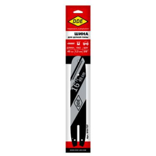 DDE Шина пилы цепной сварная DDE 16/40 см-3/8-1,3-55z (для цепи 91P/VS/VXL)(160SDEA074) (910-737) DDE Шина пилы цепной сварная DDE 16/40 см-3/8-1,3-55z (для цепи 91P/VS/VXL)(160SDEA074) (910-737)