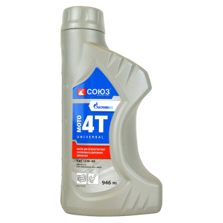 СОЮЗ МСС-0104Б Масло СОЮЗ 4Т минер., UNIVERSAL MOTO 4T,  API SF/CC, SAE 10W-40, 0.946 л
