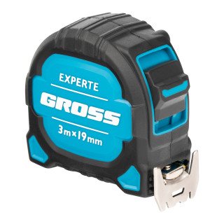 GROSS Рулетка Experte, 3 м x 19 мм, двухкомпон. корпус, магнит, двухстор. разметка, нейлон// Gross ( GROSS Рулетка Experte, 3 м x 19 мм, двухкомпон. корпус, магнит, двухстор. разметка, нейлон// Gross (