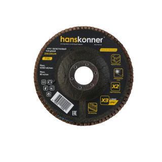 Зачистной круг лепестковый Hanskonner H9010-01-125x22-36Z Зачистной круг лепестковый Hanskonner H9010-01-125x22-36Z
