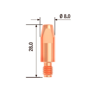 Fubag Контактный наконечник M6х28 мм ECU D=1.6 мм (25 шт.) (FB.CTM6.28-16) Fubag Контактный наконечник M6х28 мм ECU D=1.6 мм (25 шт.) (FB.CTM6.28-16)