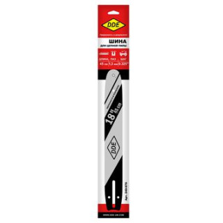 DDE Шина пилы цепной сварная DDE 18/45 см-325-1.3-72z (для цепи 20BP/LP,95VPX) (Homelite 4518, DDE C DDE Шина пилы цепной сварная DDE 18/45 см-325-1.3-72z (для цепи 20BP/LP,95VPX) (Homelite 4518, DDE C