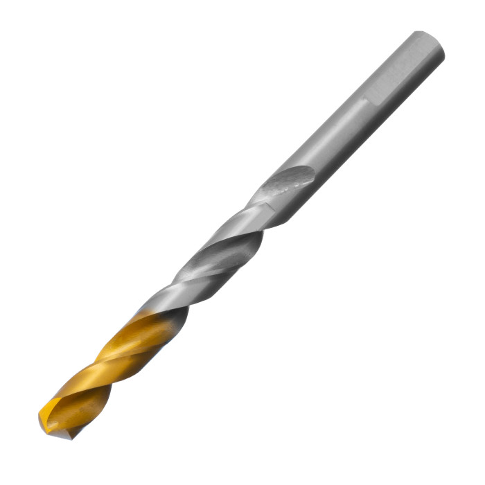 Denzel Сверло спиральное по металлу 8,5 x 117мм, Р6М5, Golden Tip // Denzel (718240)