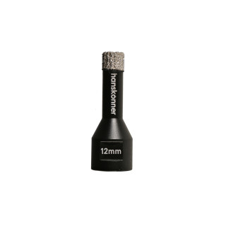 Коронка алмазная для УШМ, tilepro, 12 мм, вакуумн. Спекание алмазов, Hanskonner Коронка алмазная для УШМ, tilepro, 12 мм, вакуумн. Спекание алмазов, Hanskonner