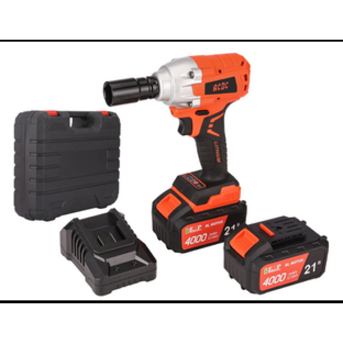 Аккумуляторный гайковерт бесщ ACDC DCF-21BL ONE PLUS (Li-ion-2шт, 4.0Ач, 330Нм)