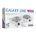 LINE GL 3004 (6шт) Плитка электрическая суммарная мощность 2000 Вт(1000Вт+1000Вт), 2 открытых Galaxy