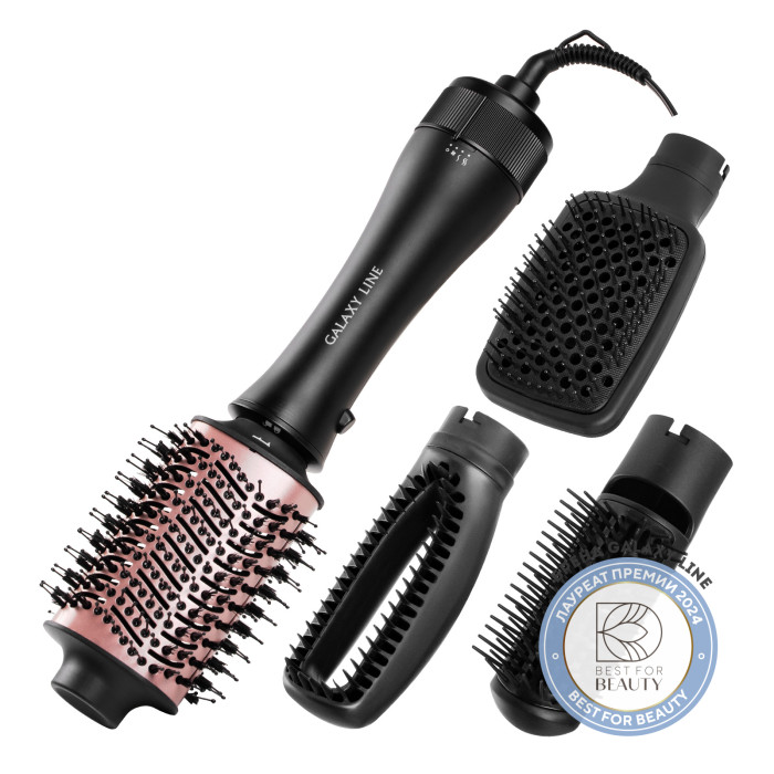 LINE GL 4414 Фен-расческа 1200 Вт, 2 скорости потока воздуха Galaxy