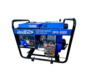 REDBO DPG-5000 Генератор дизельный (418см3, 5.0 кВт./5.5 кВт,ручной/электро стартер