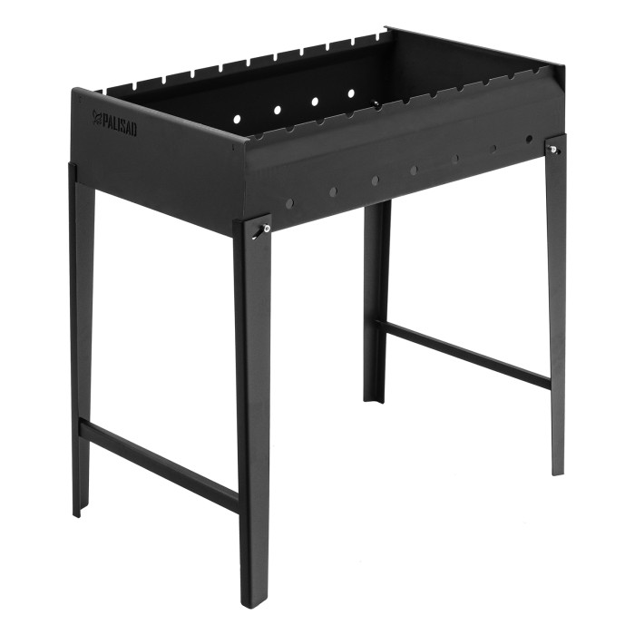 Palisad Мангал сварной, 605х375х138/640 мм, сталь 2 мм, Camping// Palisad (69668)
