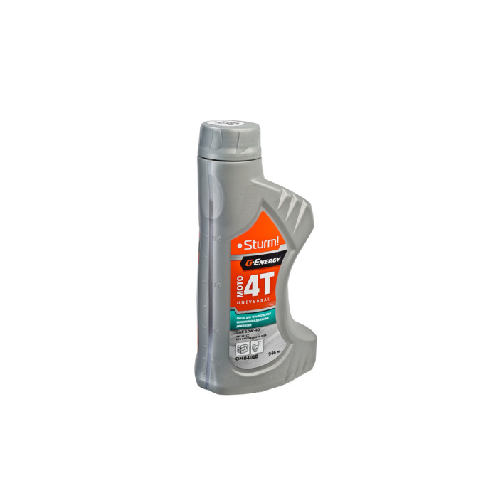 Sturm! OM0401B Sturm! G-Energy масло 4Т минер., API SF/CC, SAE 10W-40, UNIVERSAL MOTO 4T, 0.946 л