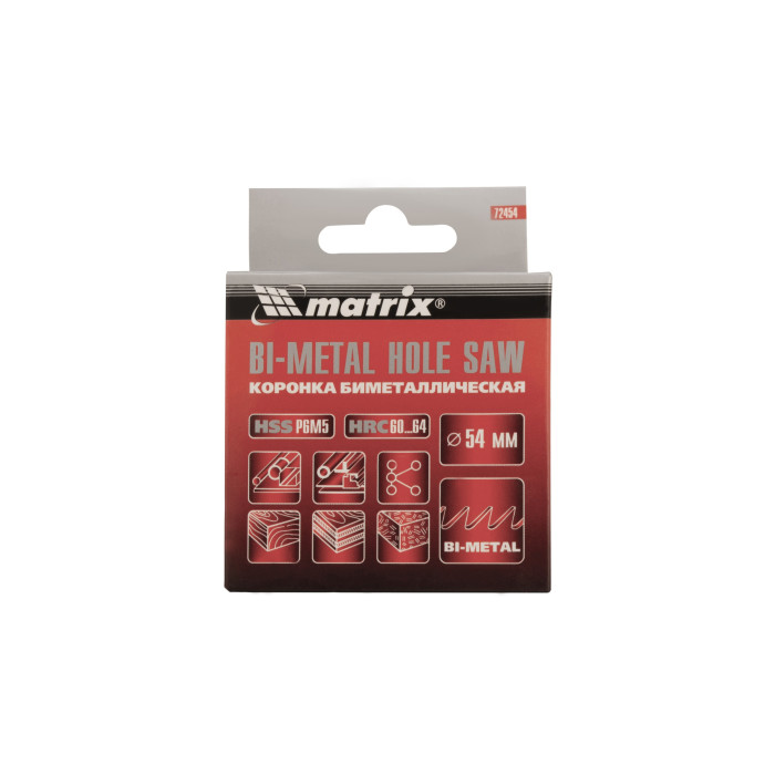MATRIX Коронка BIMETAL, 54 мм// Matrix (72 454) — артикул 72454