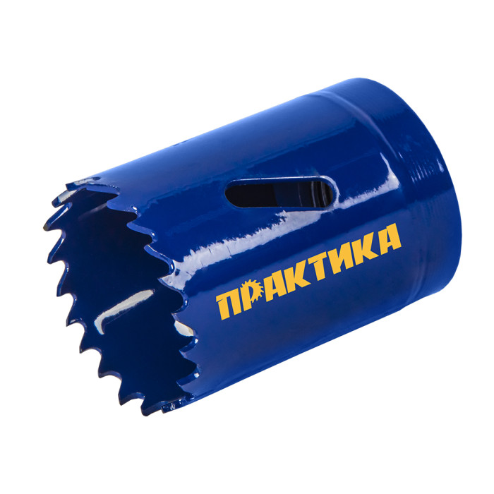 ПРАКТИКА Коронка биметаллическая ПРАКТИКА  35 мм (1 3/8"), (1шт), клипса (035-967) (035-967)