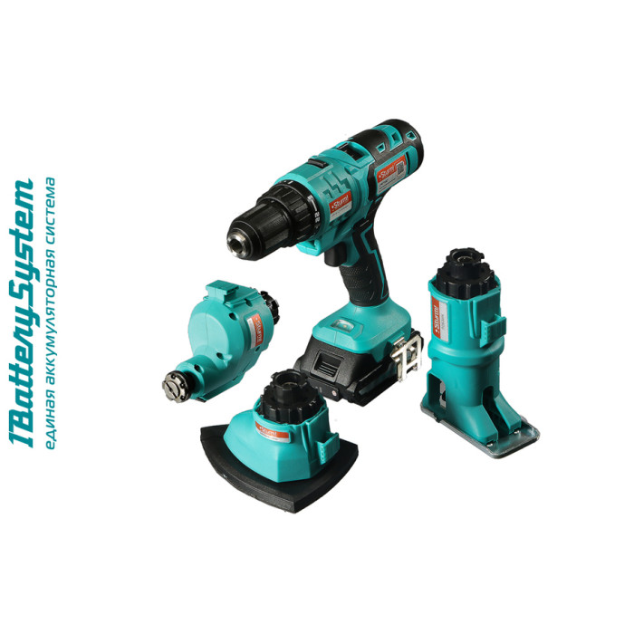 Sturm! CMT1801 Мультитул аккум Sturm! 18 В,1BatterySystem дрель,лобзик,реноватор,шлифмаш, 2 Ач кейс