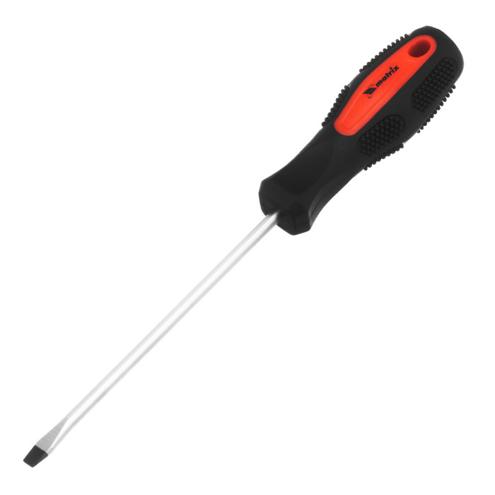 MATRIX Отвертка Anti-Slip, SL4,0 х 100 мм, CrV, двухкомп. рукоятка// Matrix (12 210) — артикул 12210