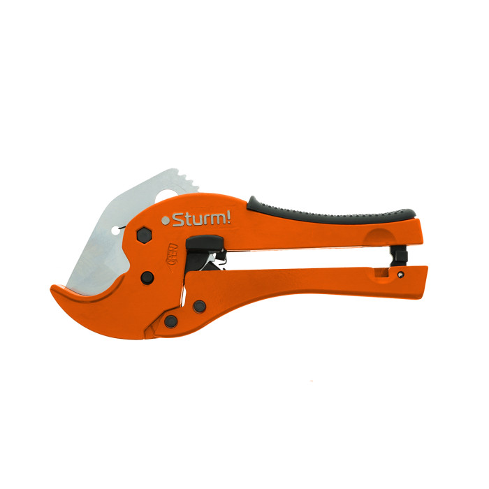 Sturm! 5350102 ножницы для резки труб ПВХ 42мм, ОБРЕЗИНЕН. рукоять, 2 РЕЖ.КРОМКИ, инстр.сталь, Sturm