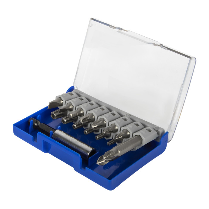 ПРАКТИКА Набор бит ПРАКТИКА "Мастер" 16шт PH, PZ, Torx Tamper, HEX, SL - 25мм, PH, PZ - 50мм, держат — артикул 908-221