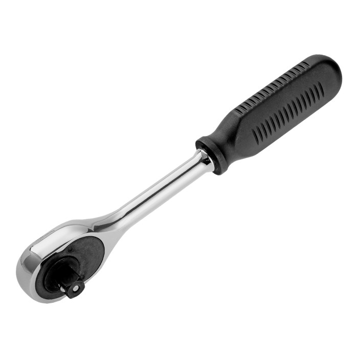 Сибртех Ключ-трещотка 1/2", 45 зубьев, с быстрым сбросом, CrV, хром// Сибртех (14004)