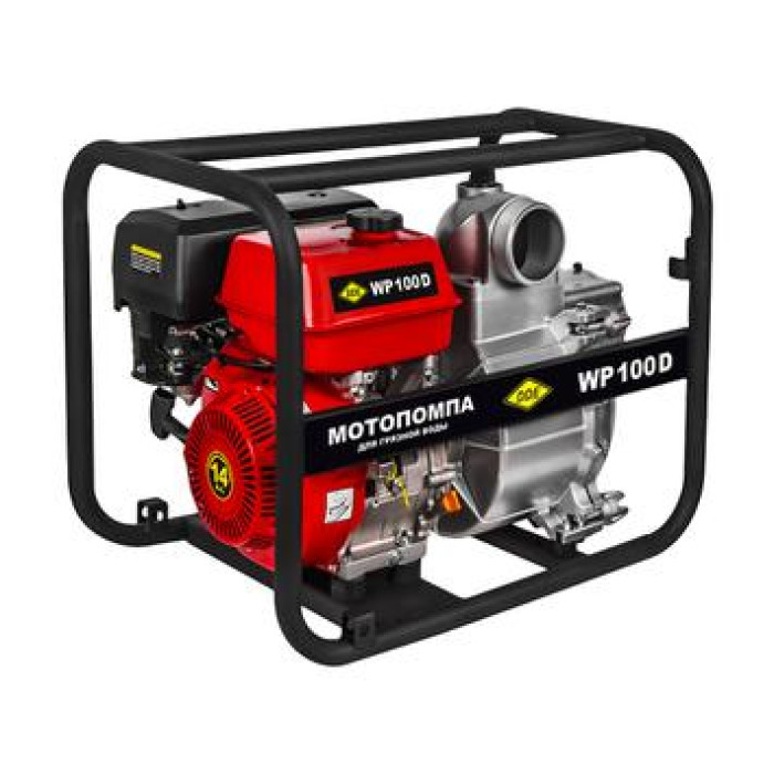 Мотопомпа бензиновая для грязной воды DDE WP 100 D (100мм, 1800 л/мин, 35м, 14 л.с) — артикул 918-428