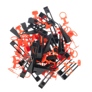 Сибртех Комплект зажим + клин для системы выравнивания плитки СВП Кольцо, 250/250 шт. в коробе// Сиб Сибртех Комплект зажим + клин для системы выравнивания плитки СВП Кольцо, 250/250 шт. в коробе// Сиб