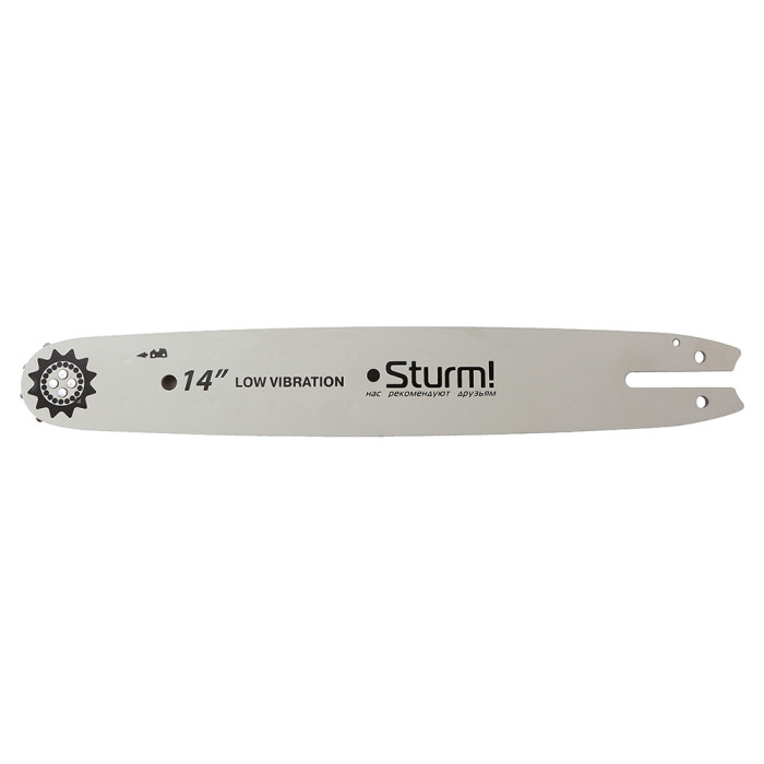 Sturm! SB1450380St Пильная шина 14" Sturm! паз 1,3мм, 3/8", 50 зв, хвостовик St