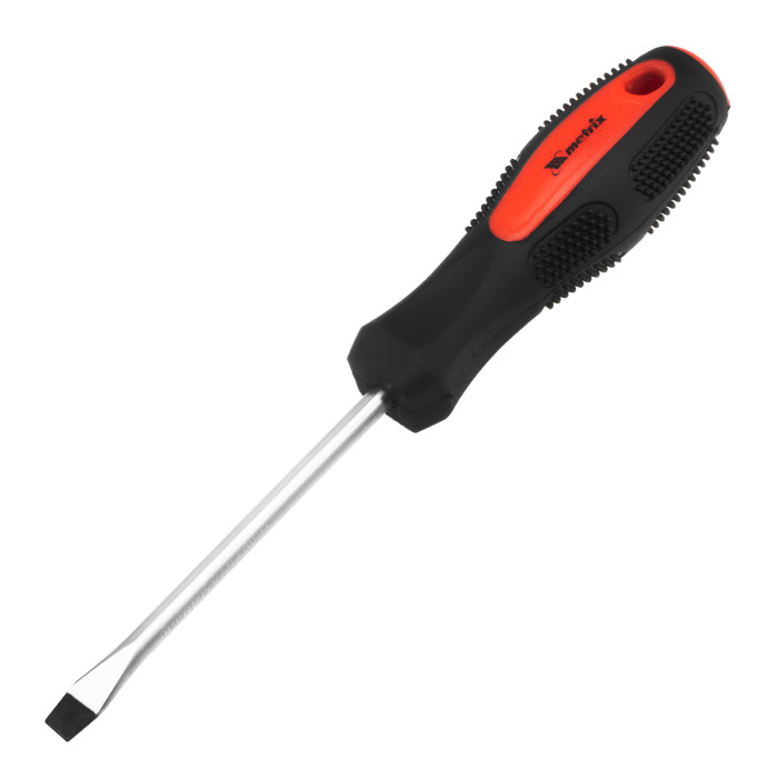 MATRIX Отвертка Anti-Slip, SL6,0 х 100 мм, CrV, двухкомп. рукоятка// Matrix (12 220) — артикул 12220