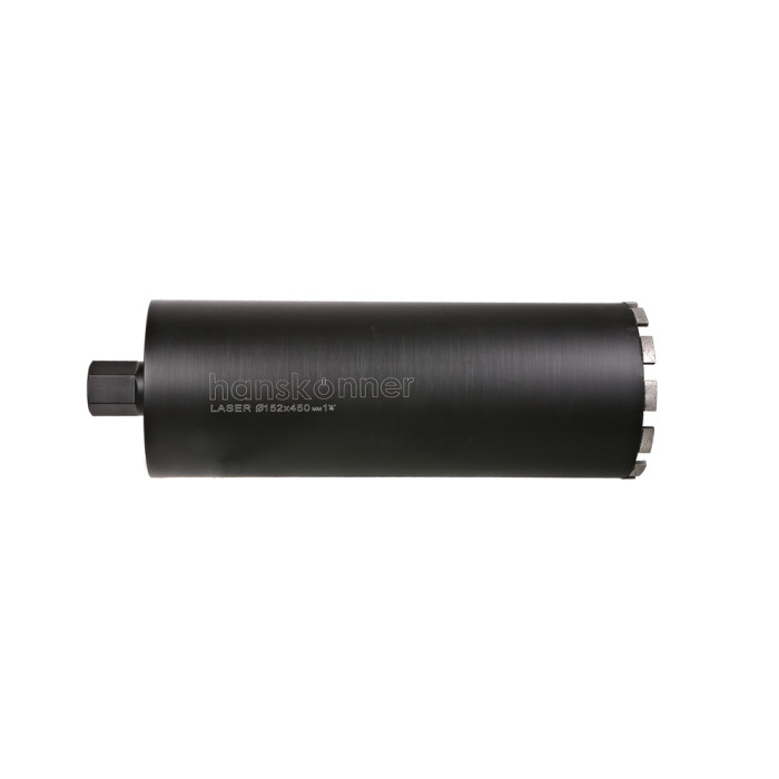 Коронка алмазная LASER по железобетону 152 мм, 1 1/4&ampquot , L=450мм, Hanskonner — артикул H1055-11-152