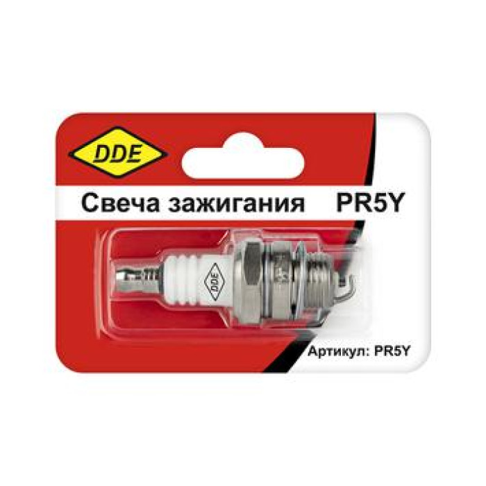 DDE Свеча зажигания DDE - PR5Y (Champion RCJ6Y, Bosch WSR5F, NGK BPMR8A) бензопилы, триммеры, мотобу