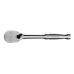GROSS Ключ-трещотка 1/4", CrV, 120 зубьев, цельнометаллический, хром// Gross (14050)