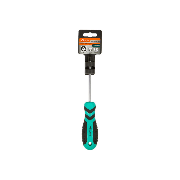 Sturm! 1040-23-TT25-100 Отвертка TORX с ОТВЕРСТ. мангнит. наконеч., эрго ручка TT25H*100мм, Sturm!