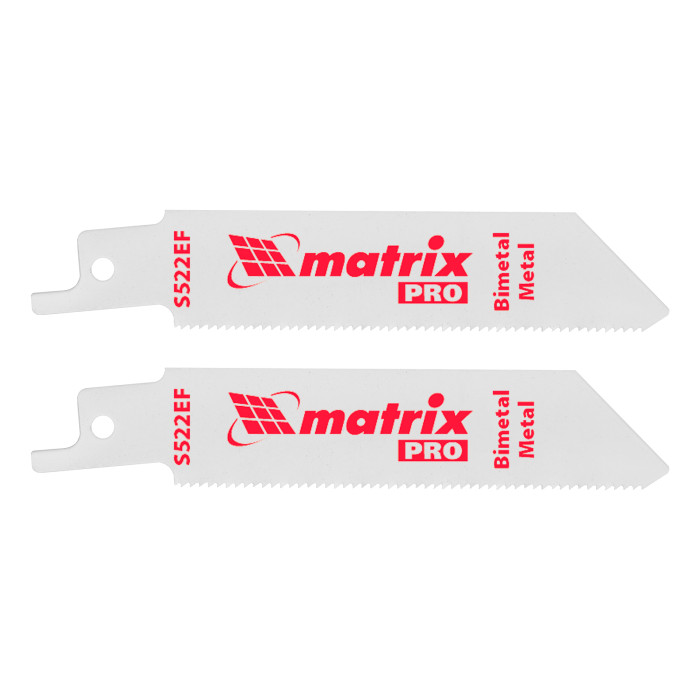 MATRIX Полотна по металлу для сабельной пилы S522EF 75 / 1,4 мм, Bimetal, 2 шт., PRO// Matrix (782 0 — артикул 782008