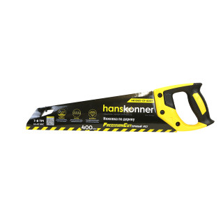 Hanskonner HK1060-01-4007 Ножовка по дереву, 400мм, 7-8 TPI, SK5, 3D зуб, чистый рез, Hanskonner