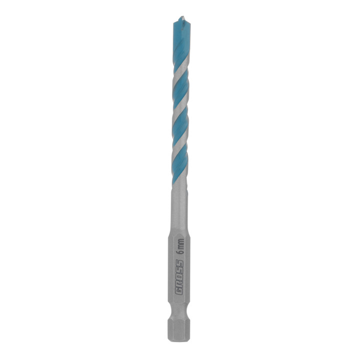 GROSS Сверло универсальное, Multipurpose PRO, 6-гр. хвостовик, 6мм // Gross (706012)
