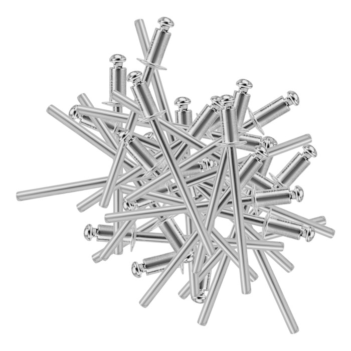 Заклепки алюминиевые, 1/8"-1/4", 3 х 6 мм, 50 шт Denzel — артикул 7740612