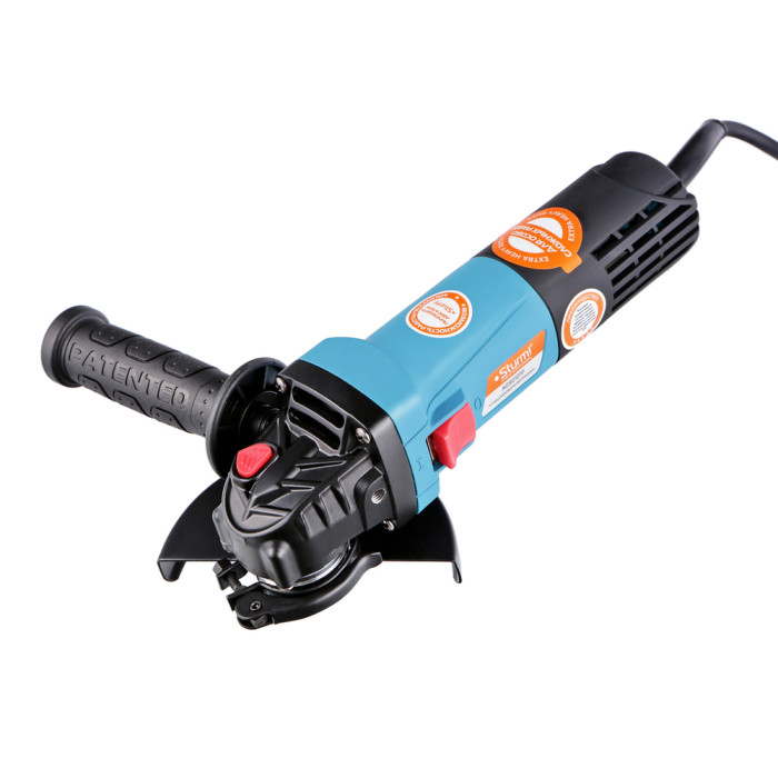 Sturm! AG90121P УШМ профи Sturm!, 125 мм, 1200 Вт, ПОВЫШЕННАЯ ПЫЛЕЗАЩИТА, ЯПОНСК ПОДШ