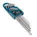 GROSS Набор ключей имбусовых TORX-TT, 9 шт: T10-T50, экстра-длин., S2, сатинированные// Gross (16 40 — артикул 16408