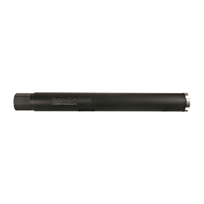 Коронка алмазная LASER по железобетону 52 мм, 1 1/4&quot , L=450мм, Hanskonner — артикул H1055-11-52
